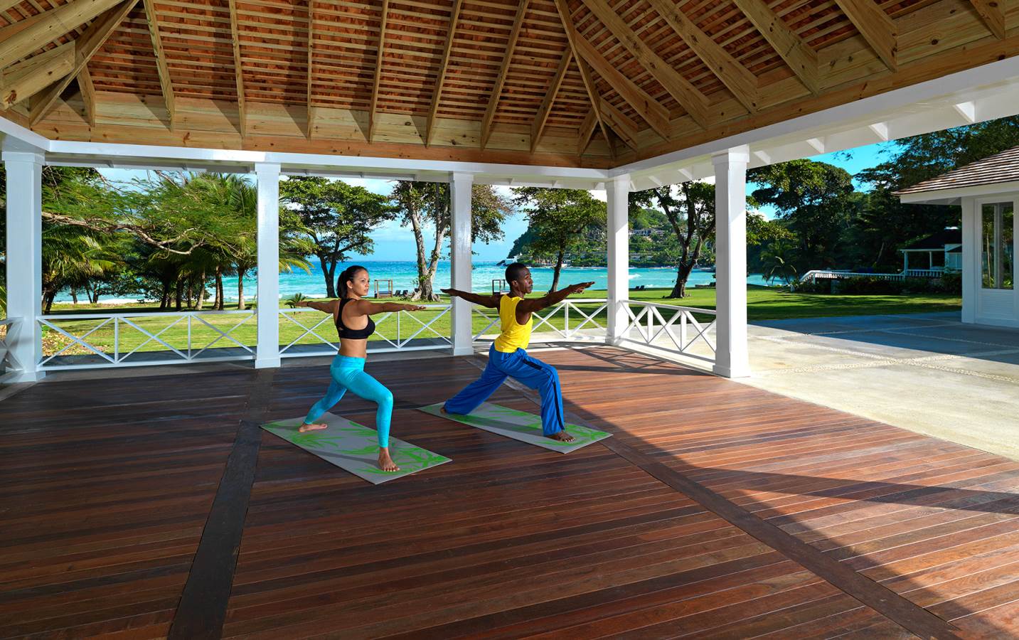 yoga at Round Hill, Jamaica