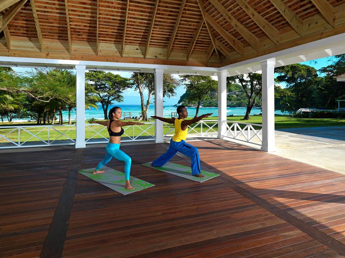 yoga at Round Hill, Jamaica
