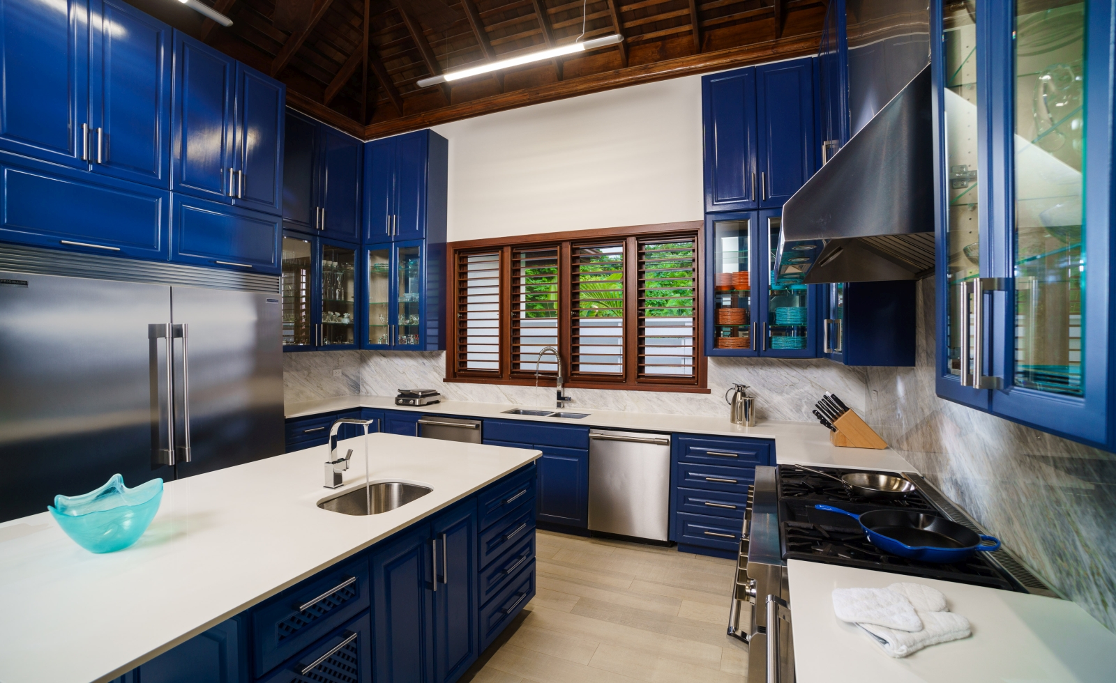 The kitchen at Aqua Bay in Jamaica