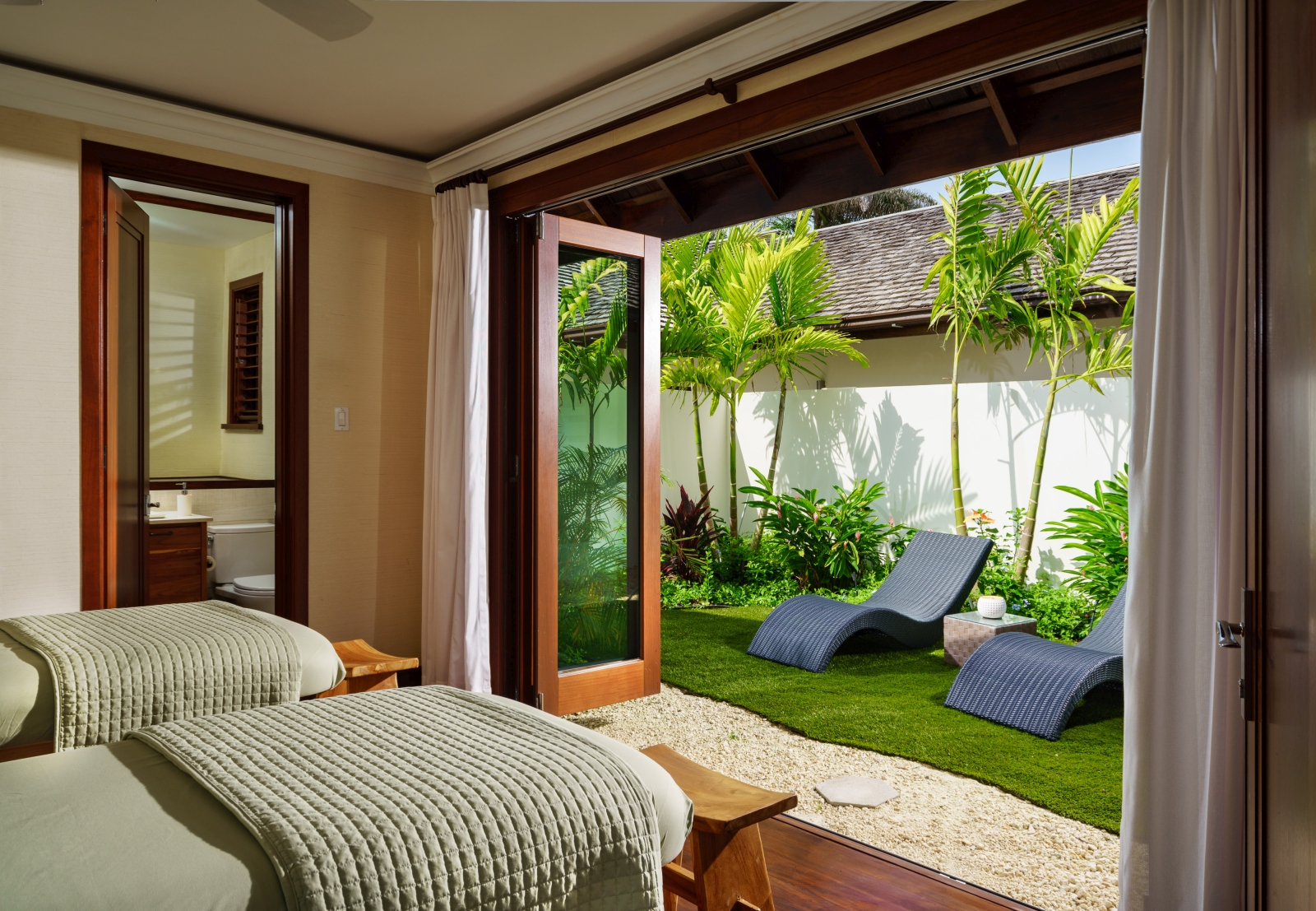The massage room at Aqua Bay in Jamaica