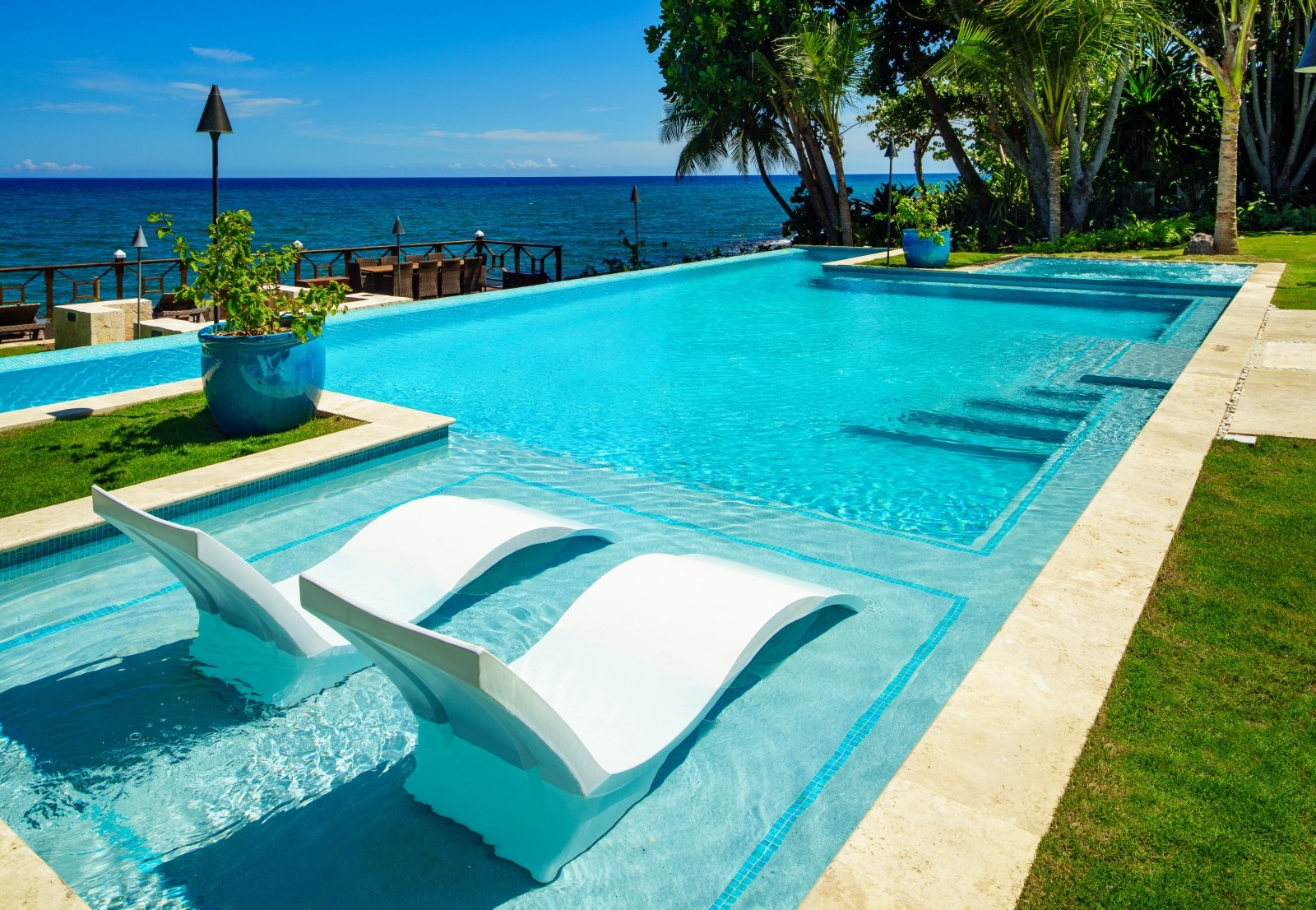 The pool at Aqua Bay in Jamaica