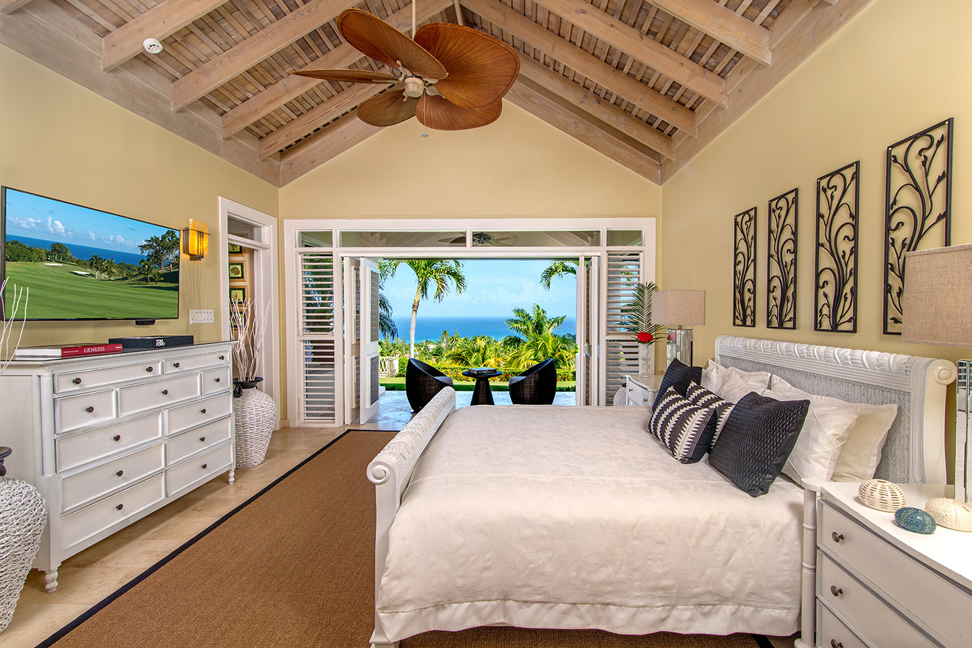 Bedroom at Harmony Hill in Jamaica