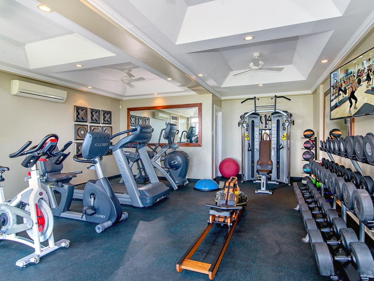 The gym at Harmony Hill in Jamaica