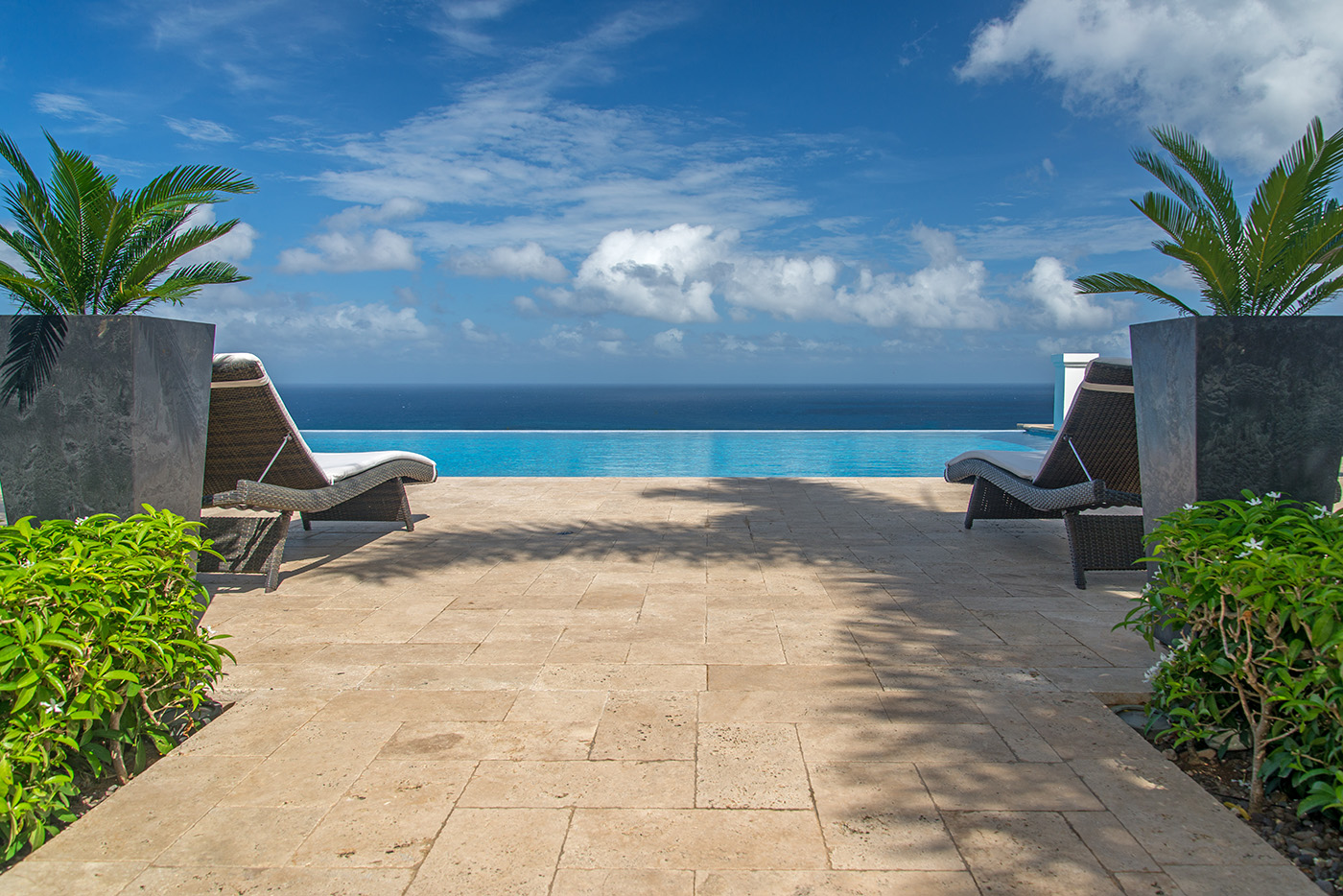 Pool and views at Harmony Hill in Jamaica