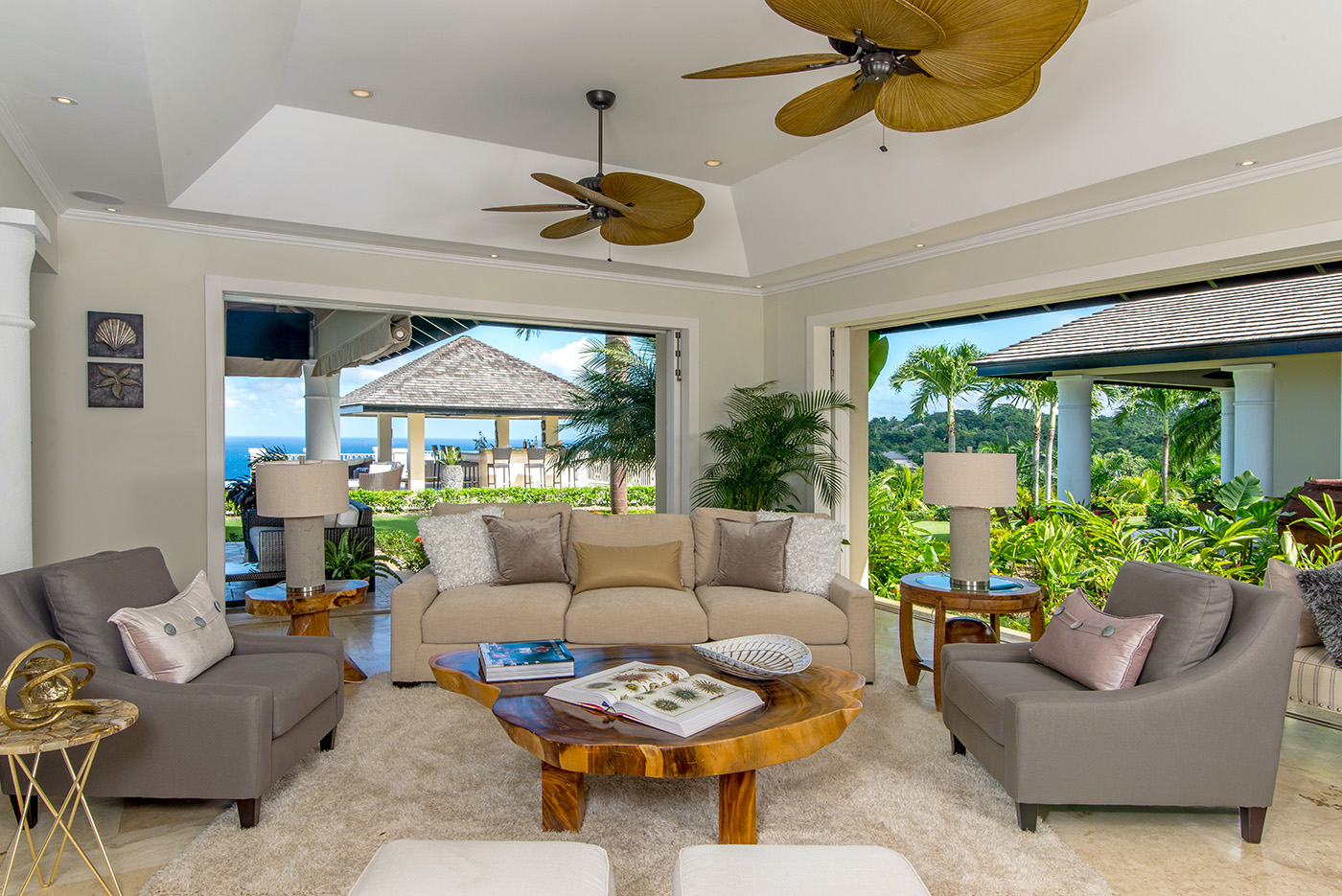 Sitting area at Harmony Hill in Jamaica