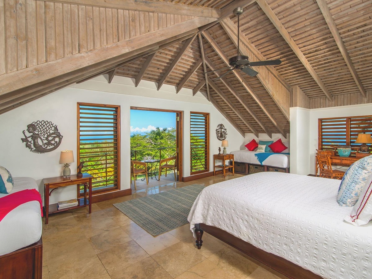 double bedroom on the roof of Infinity, Jamaica