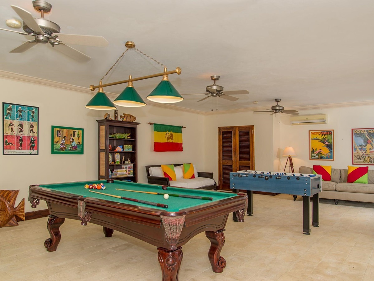 games room of Infinity, Jamaica