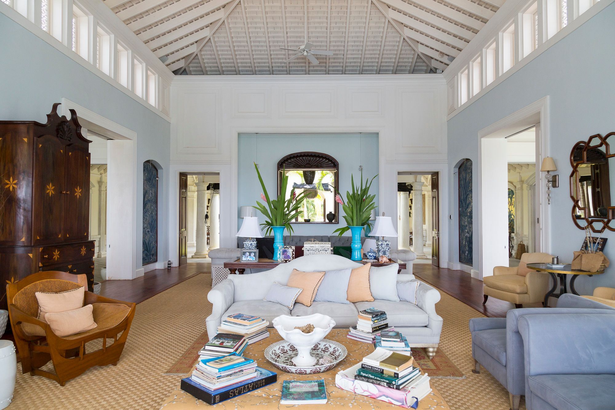 Living room of Twin Palms, Jamaica