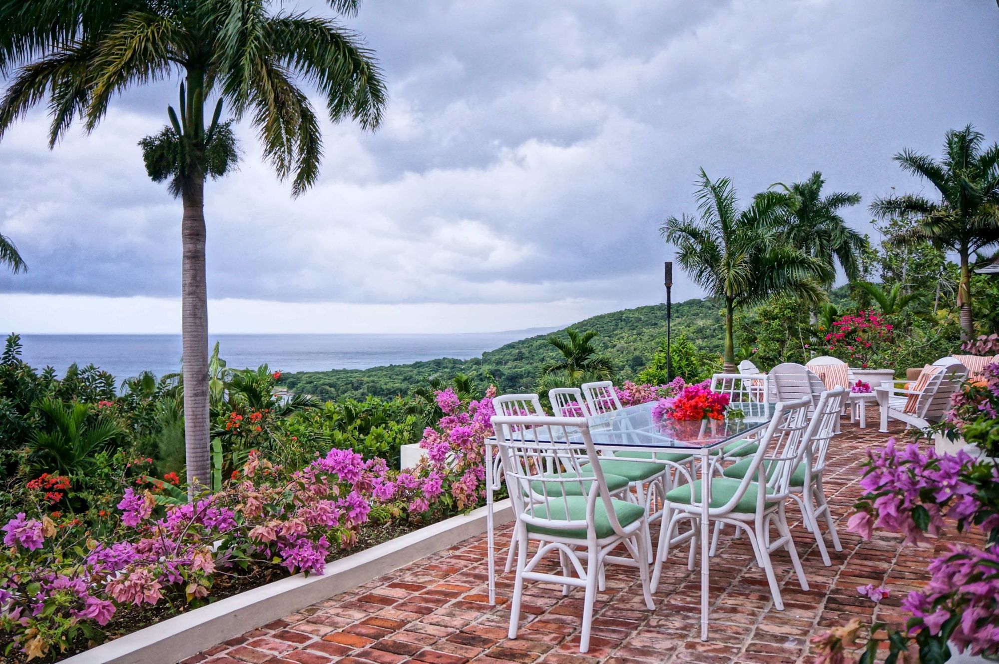 terrace of Villa Casuarina, Jamaica