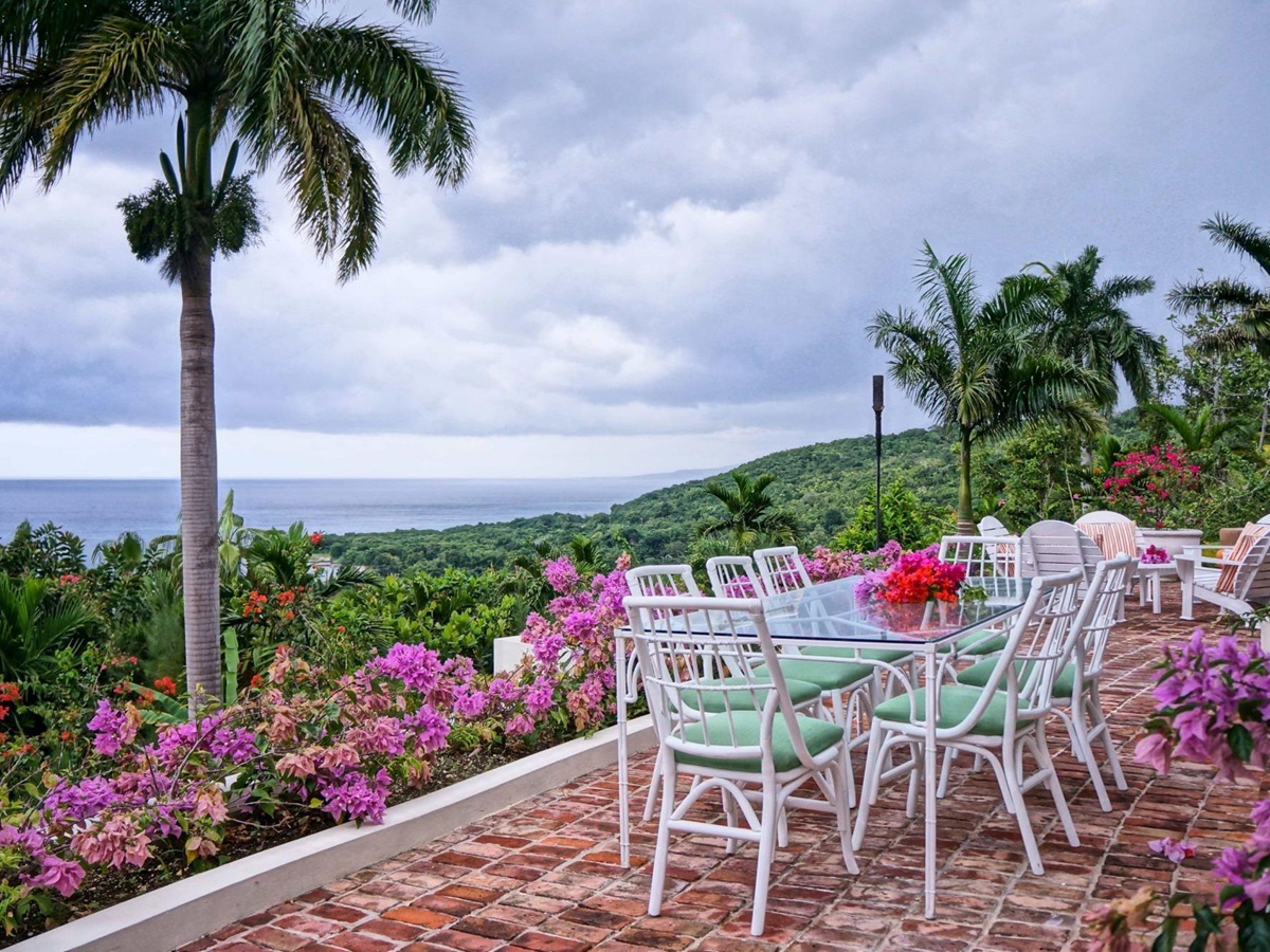 terrace of Villa Casuarina, Jamaica