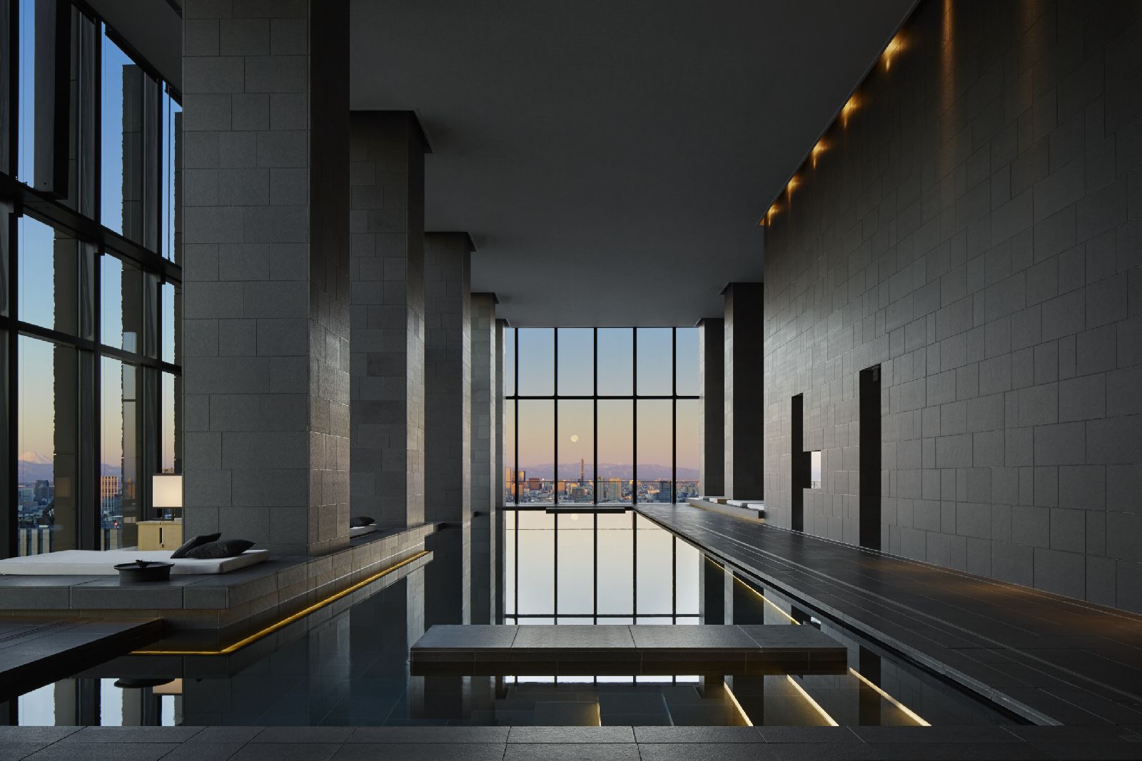 Spa swimming pool at the Aman Tokyo