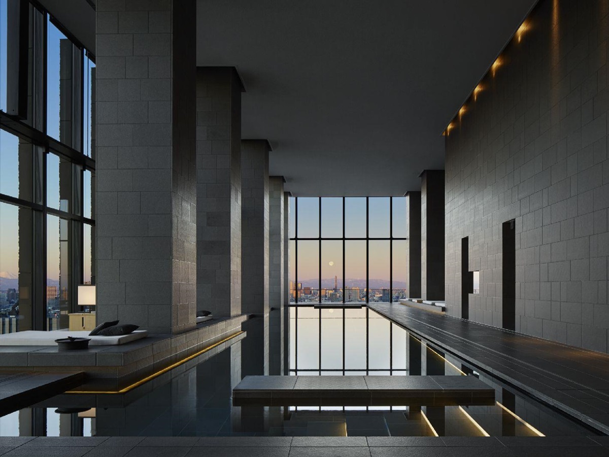 Spa swimming pool at the Aman Tokyo