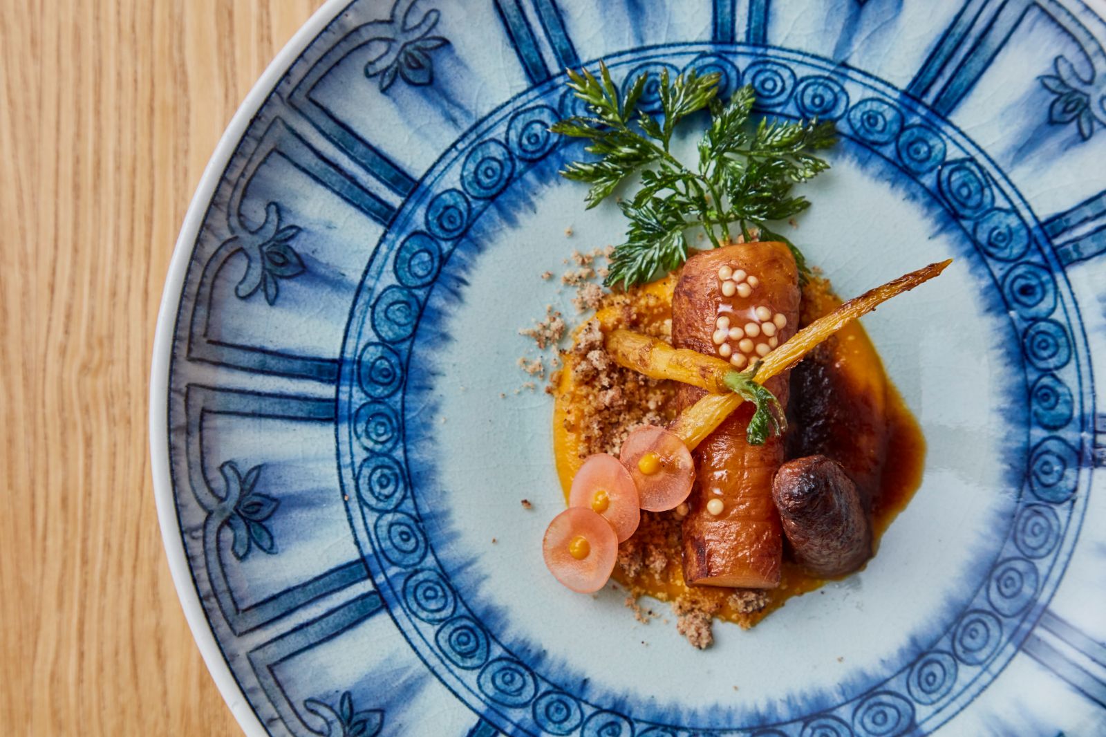 Carrot dish served at Azumi Setoda on Ikuchijima island in the Seto Inland Sea