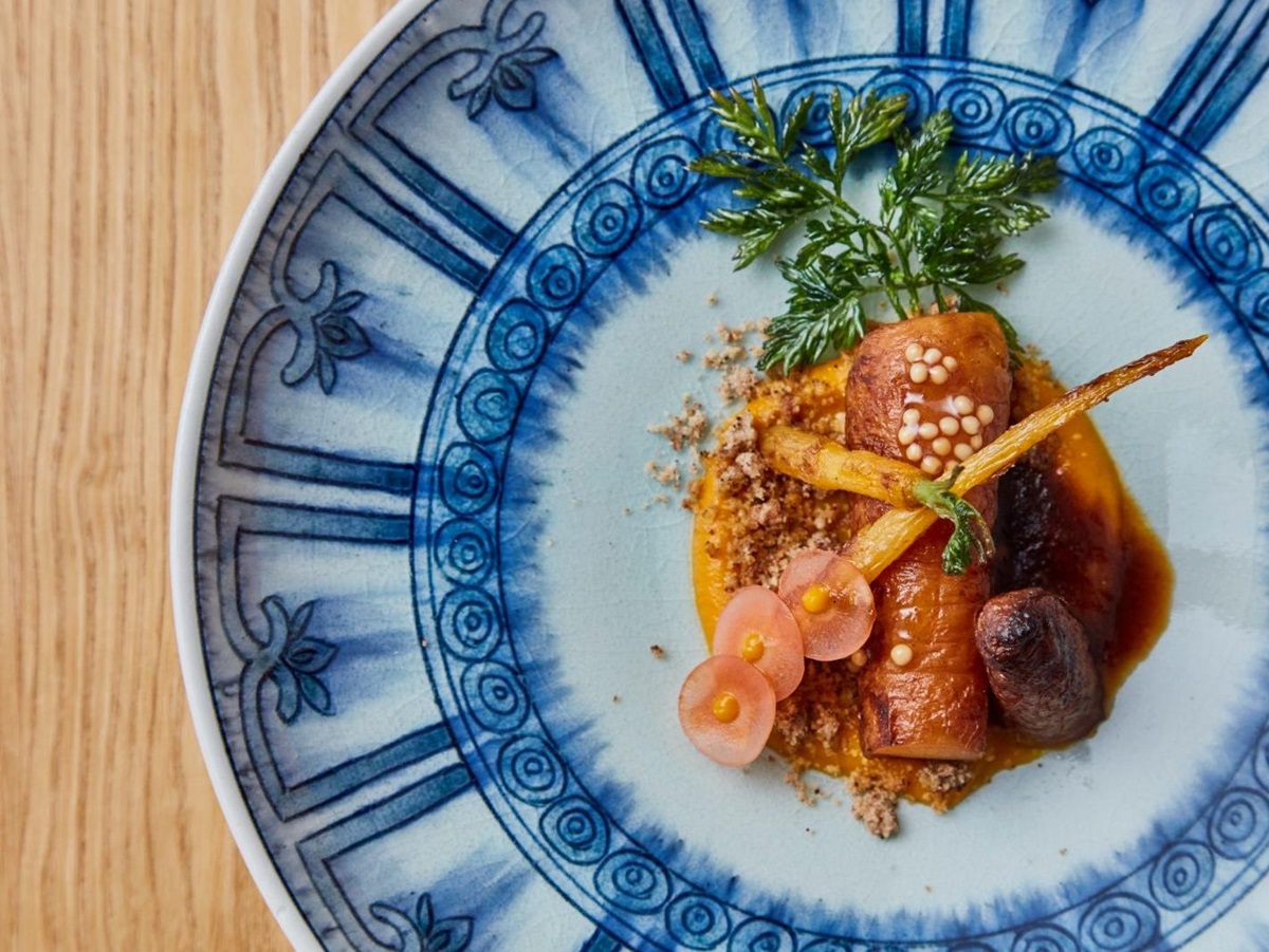 Carrot dish served at Azumi Setoda on Ikuchijima island in the Seto Inland Sea
