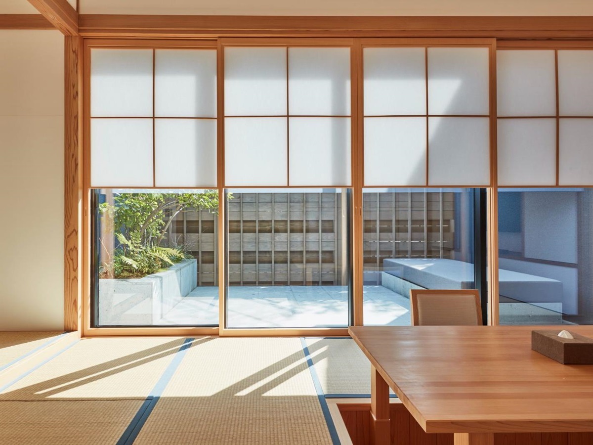 Dining room at Azumi Setoda on Ikuchijima island in the Seto Inland Sea