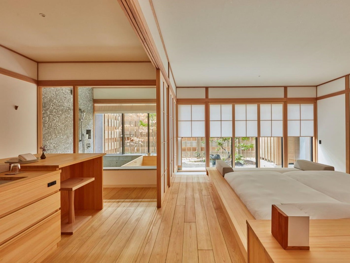 Guest room at Azumi Setoda on Ikuchijima island in the Seto Inland Sea