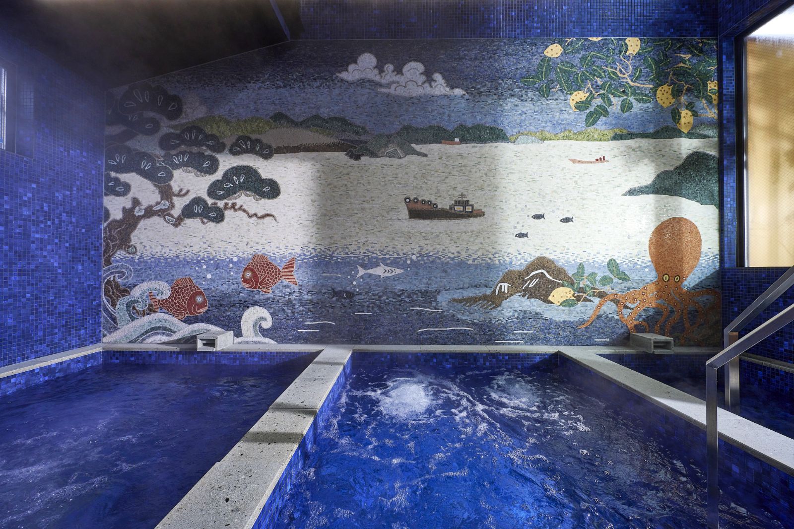Yubune Bathing bathhouse at Azumi Setoda on Ikuchijima island in the Seto Inland Sea