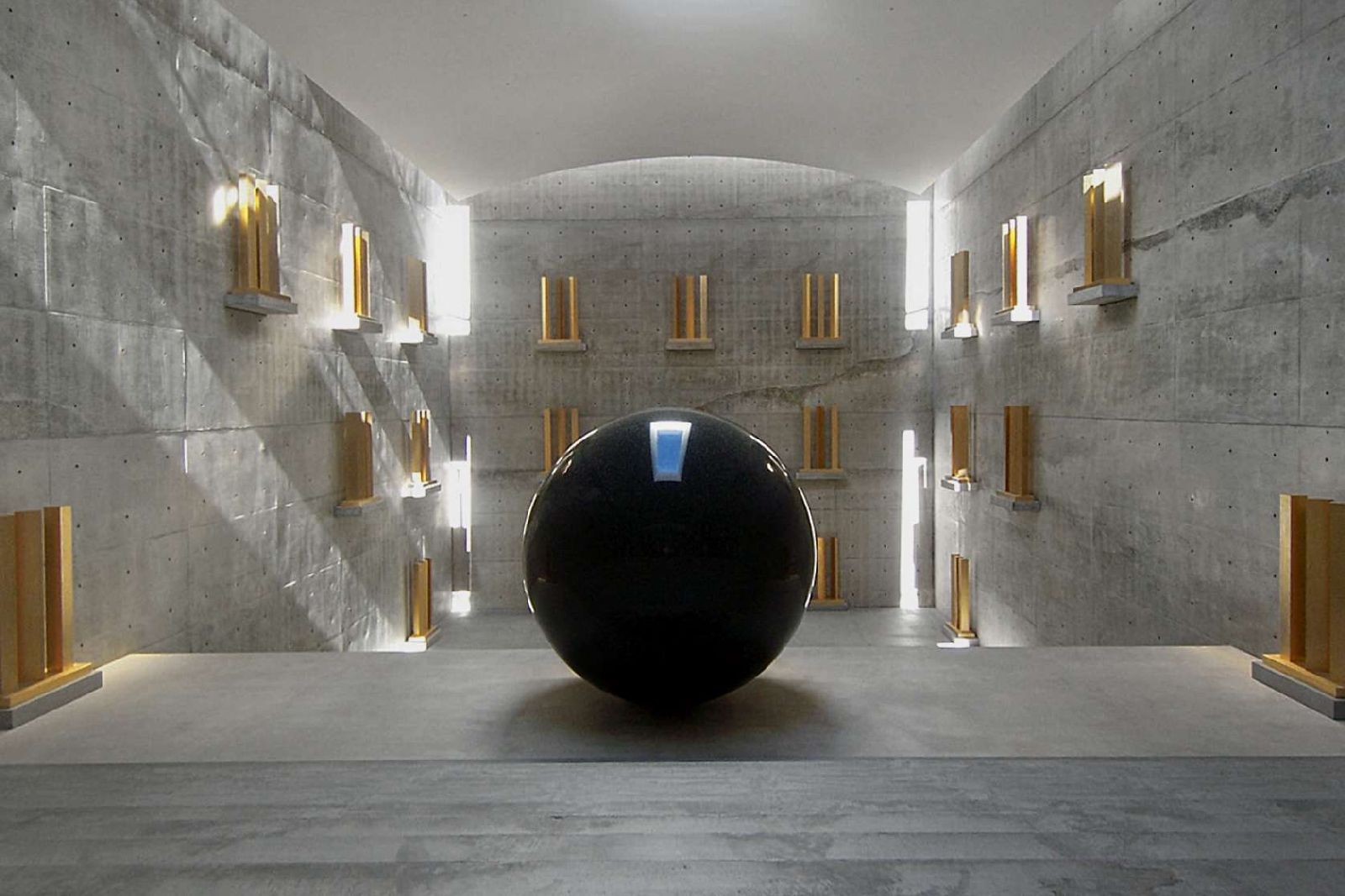 Modern art on display at Benesse House Naoshima Japan
