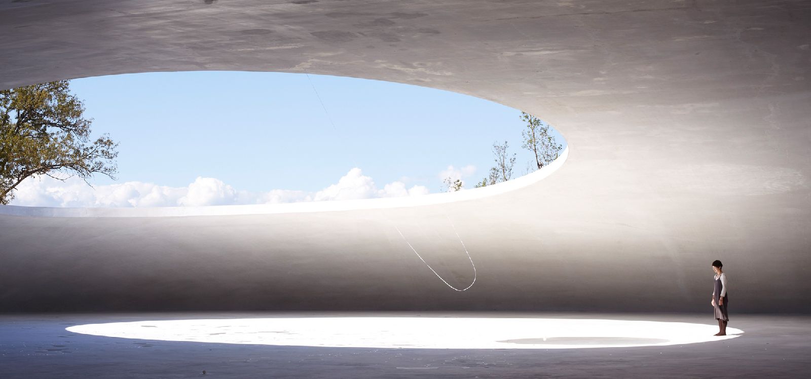 Teshima museum in Benesse House collection Japan