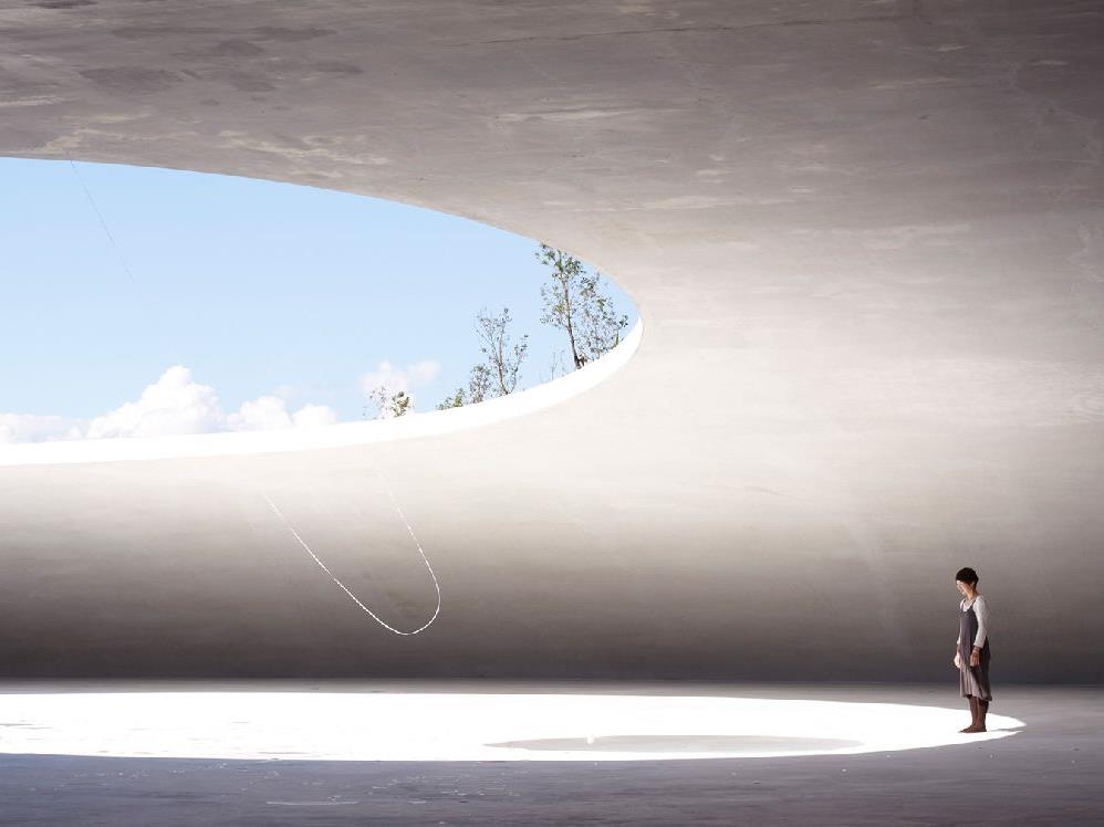 Teshima museum in Benesse House collection Japan