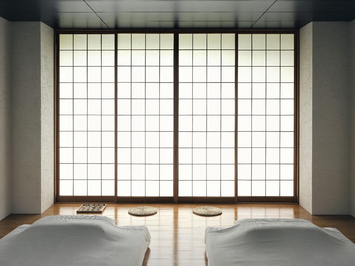 Spa treatment room at Beniya Mukayu in Yamashiro Japan