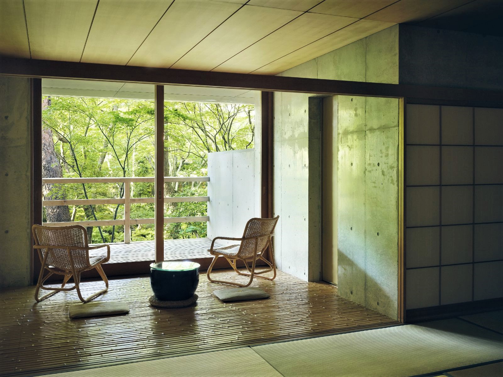 Suite with terrace at Beniya Mukayu in Yamashiro Japan