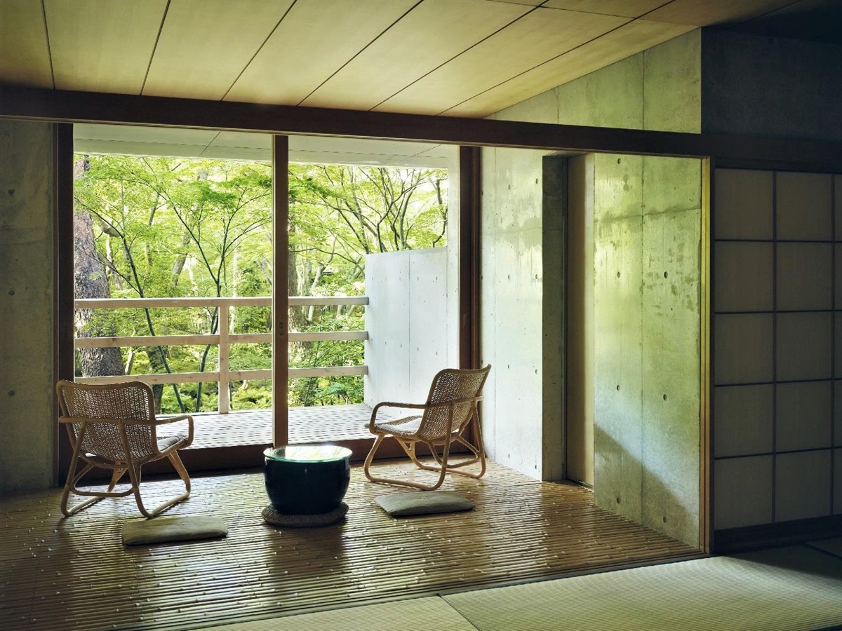 Suite with terrace at Beniya Mukayu in Yamashiro Japan
