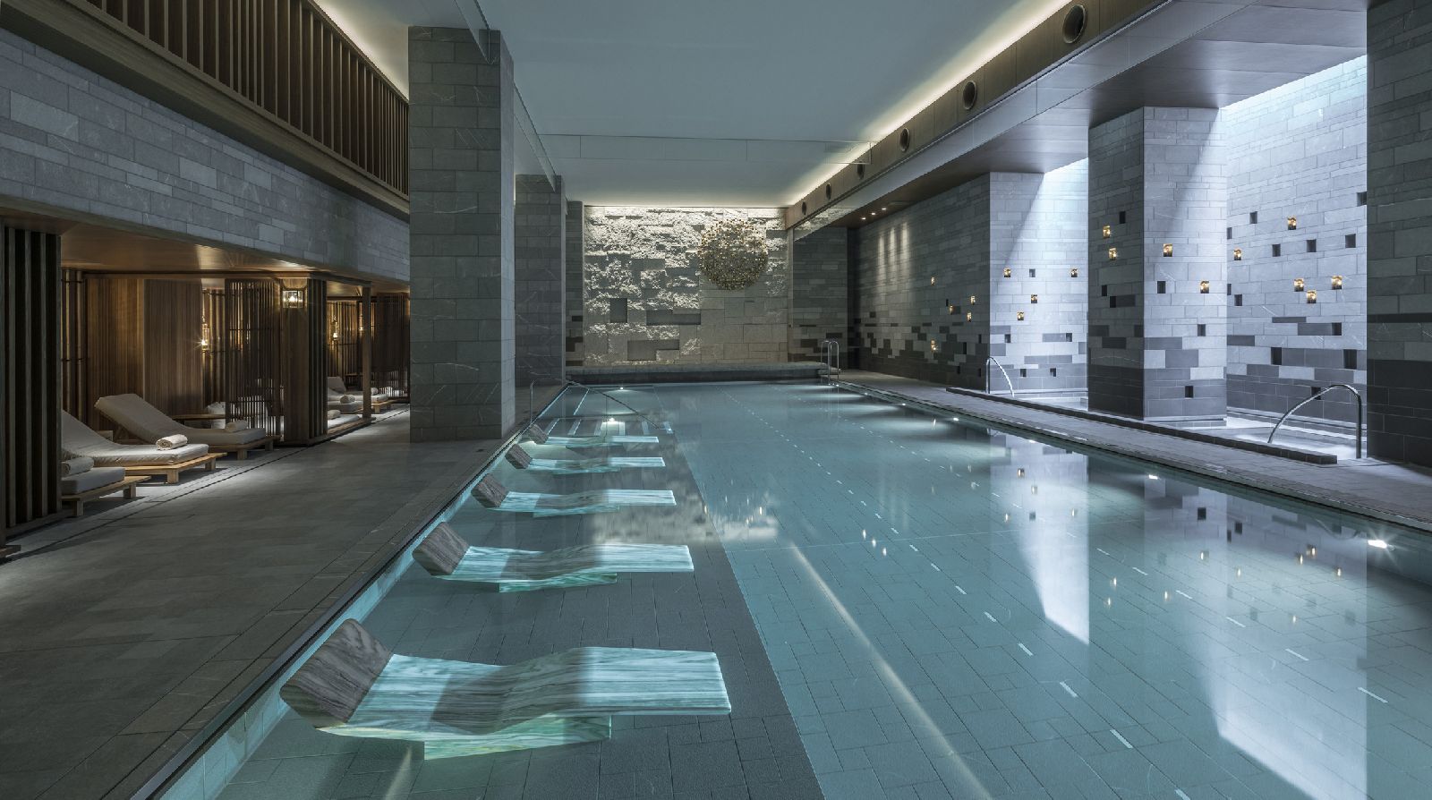 Swimming pool at the Four Seasons Kyoto in Japan