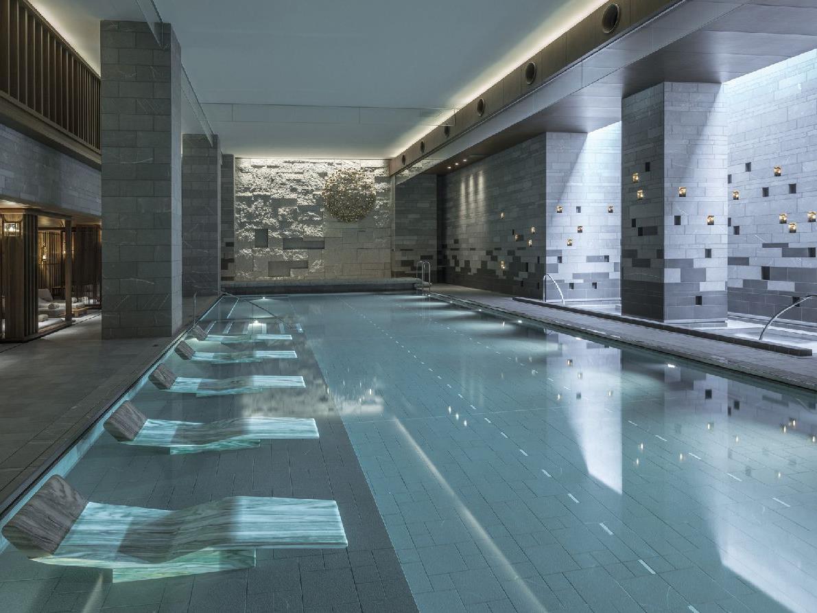 Swimming pool at the Four Seasons Kyoto in Japan