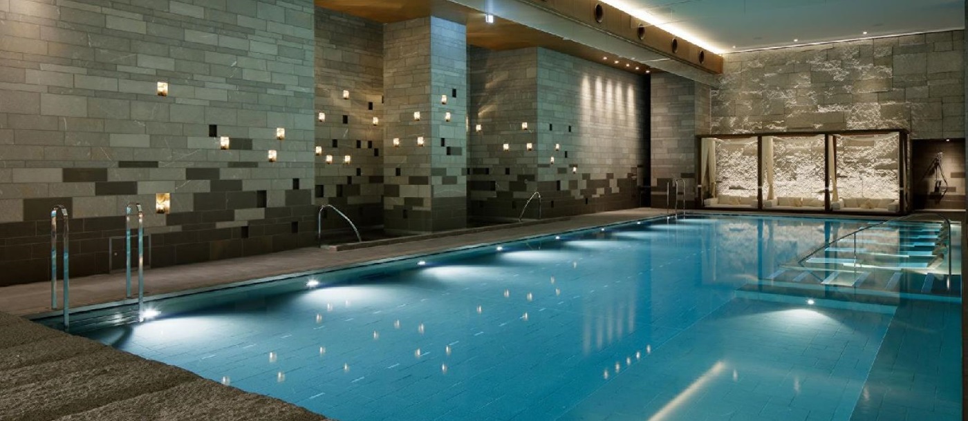 Indoor pool at the Four Seasons Kyoto in Japan