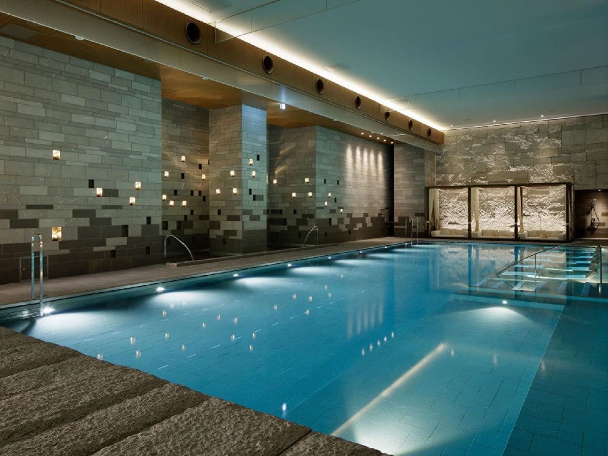 Indoor pool at the Four Seasons Kyoto in Japan