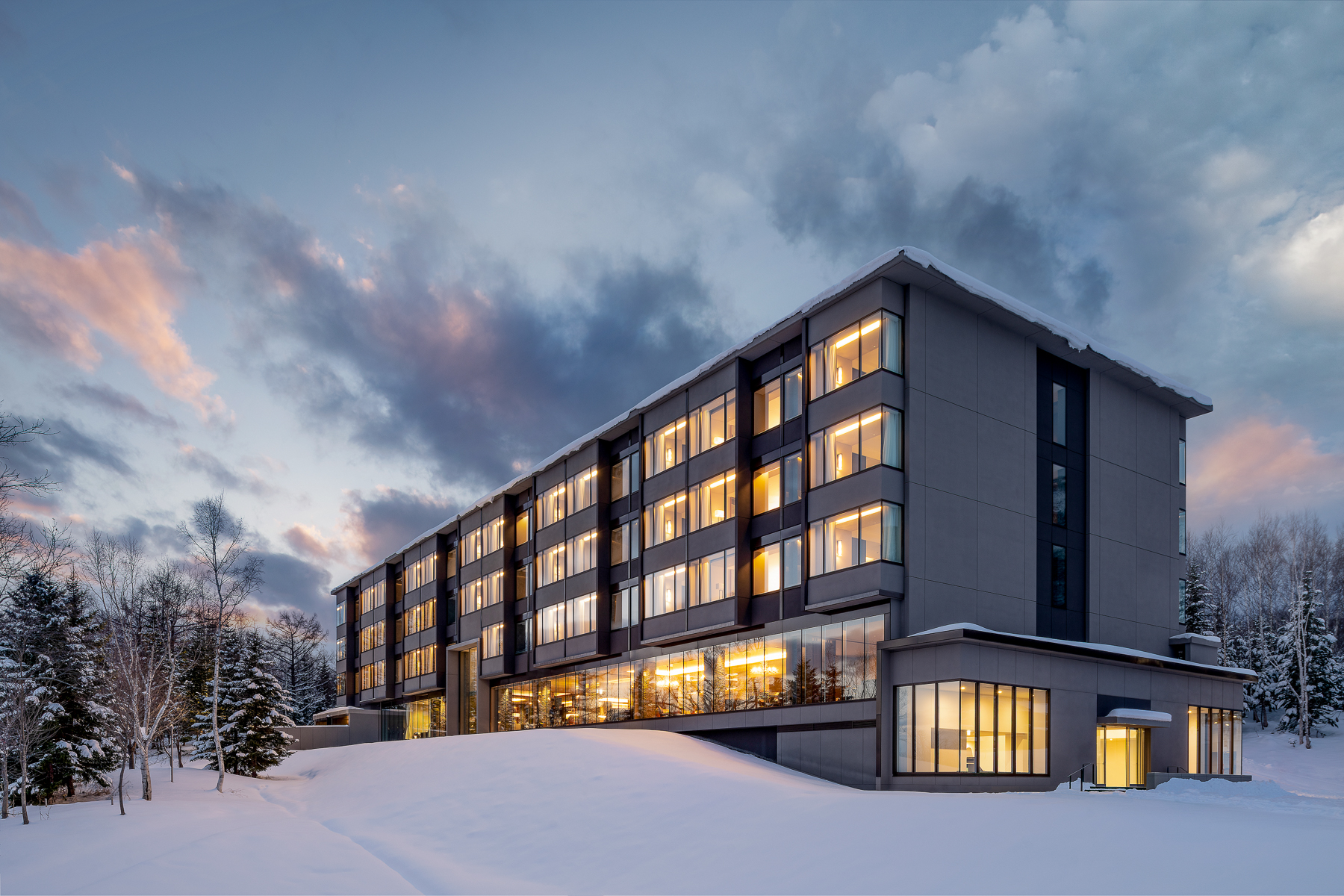 Exterior view of Higashiyama Niseko Village, A Ritz Carlton Reserve in Japan