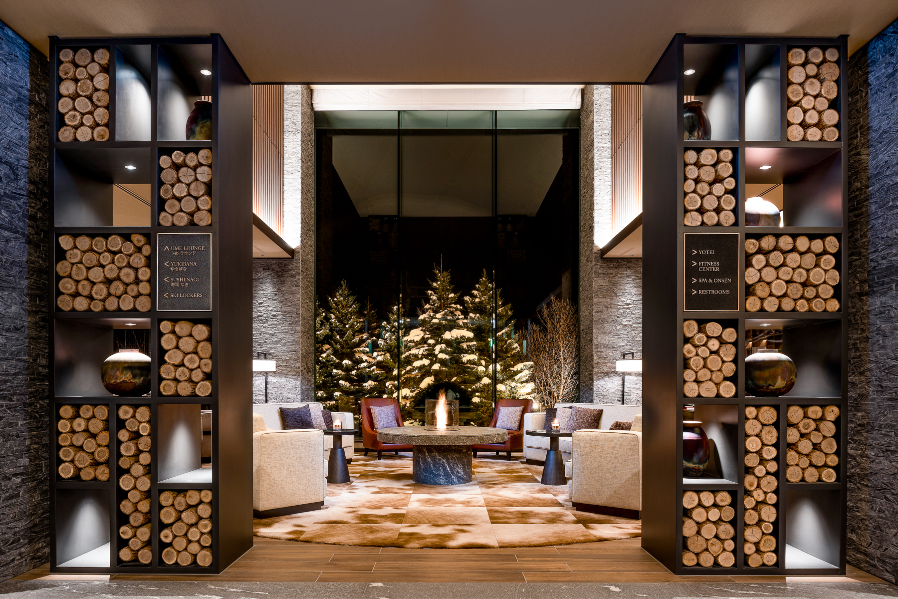 Lobby at Higashiyama Niseko Village, A Ritz Carlton Reserve in Japan