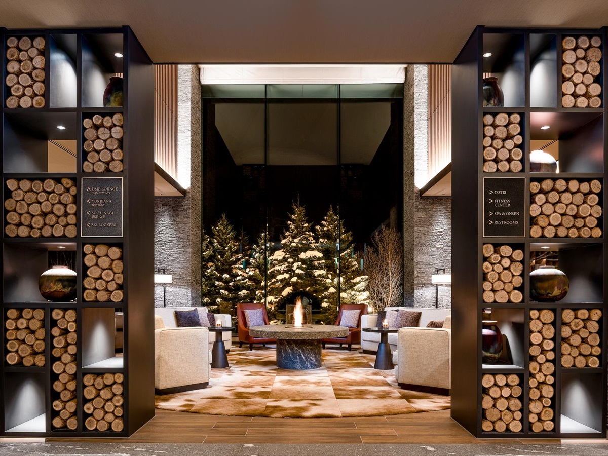 Lobby at Higashiyama Niseko Village, A Ritz Carlton Reserve in Japan