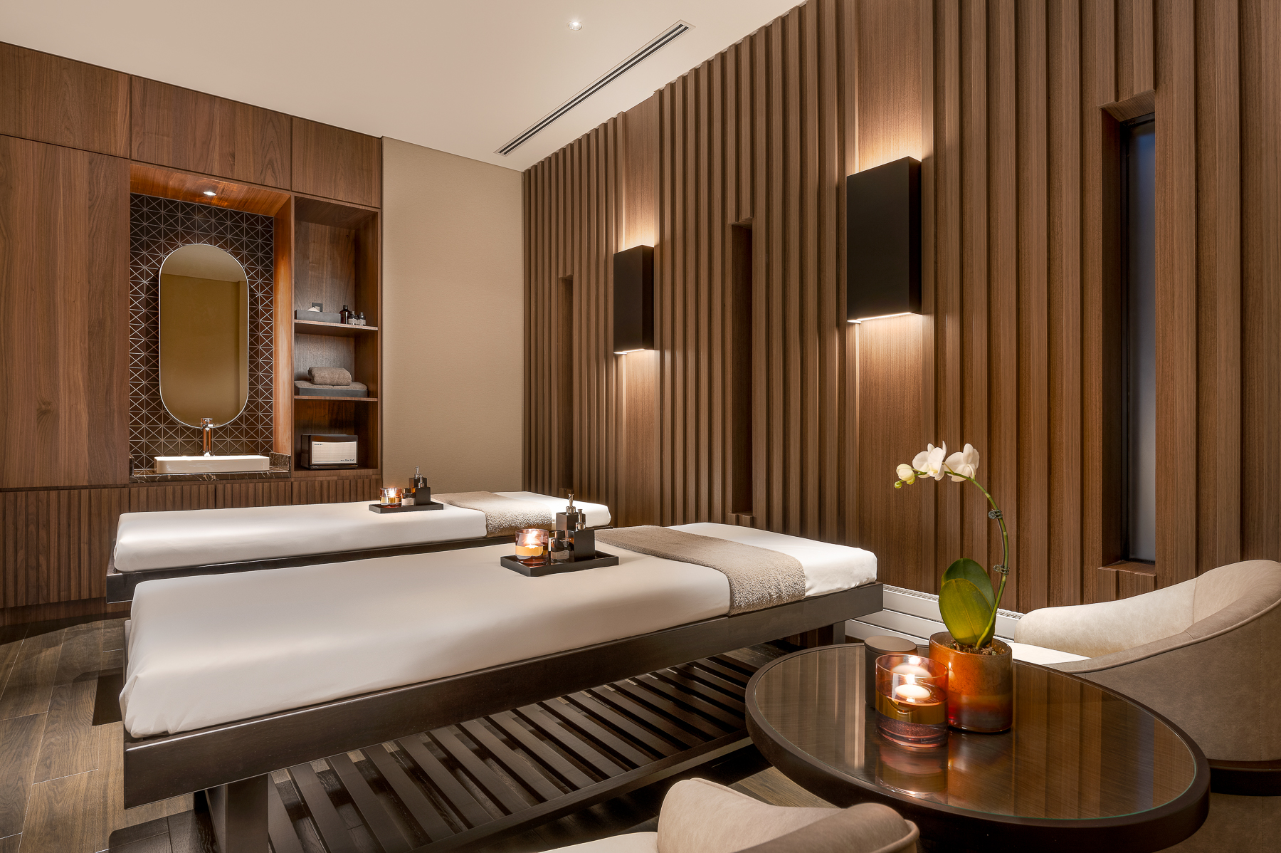 Spa treatment room at Higashiyama Niseko Village, A Ritz Carlton Reserve in Japan
