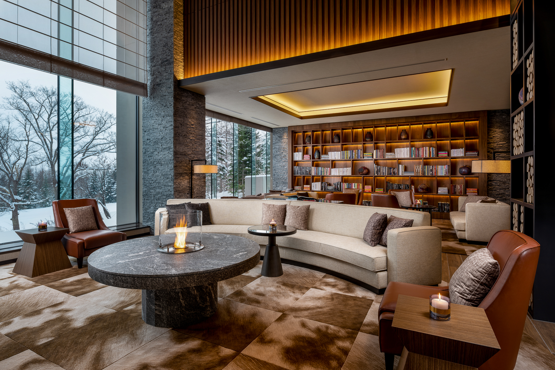 Ume Lounge at Higashiyama Niseko Village, A Ritz Carlton Reserve in Japan