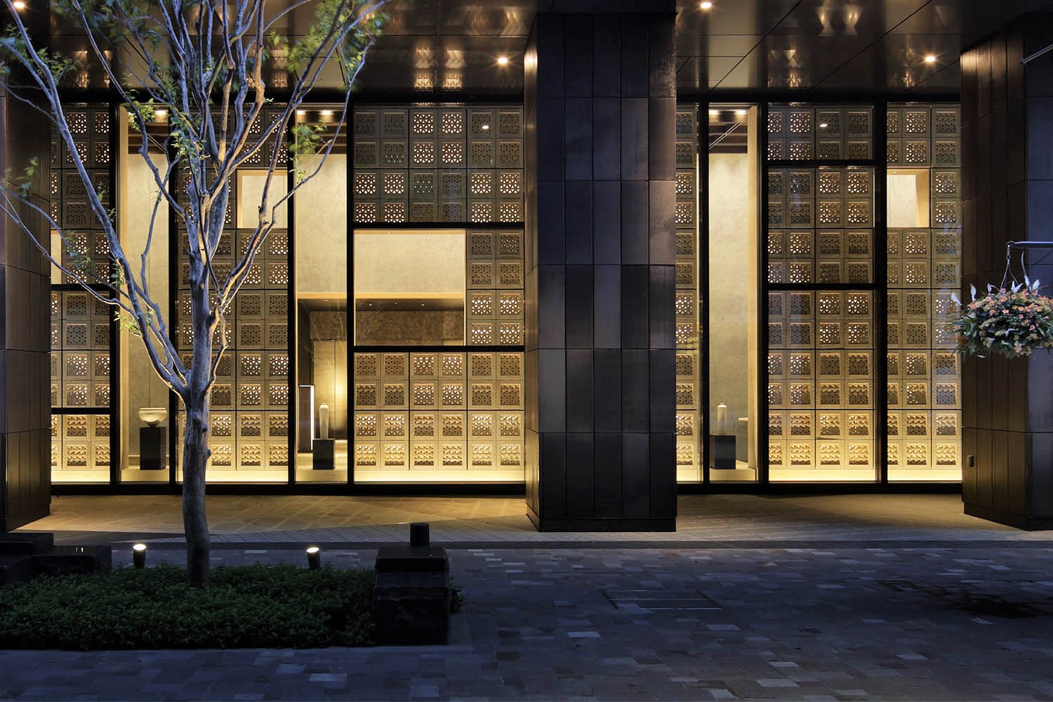 The exterior of the Hoshinoya Tokyo ryokan hotel