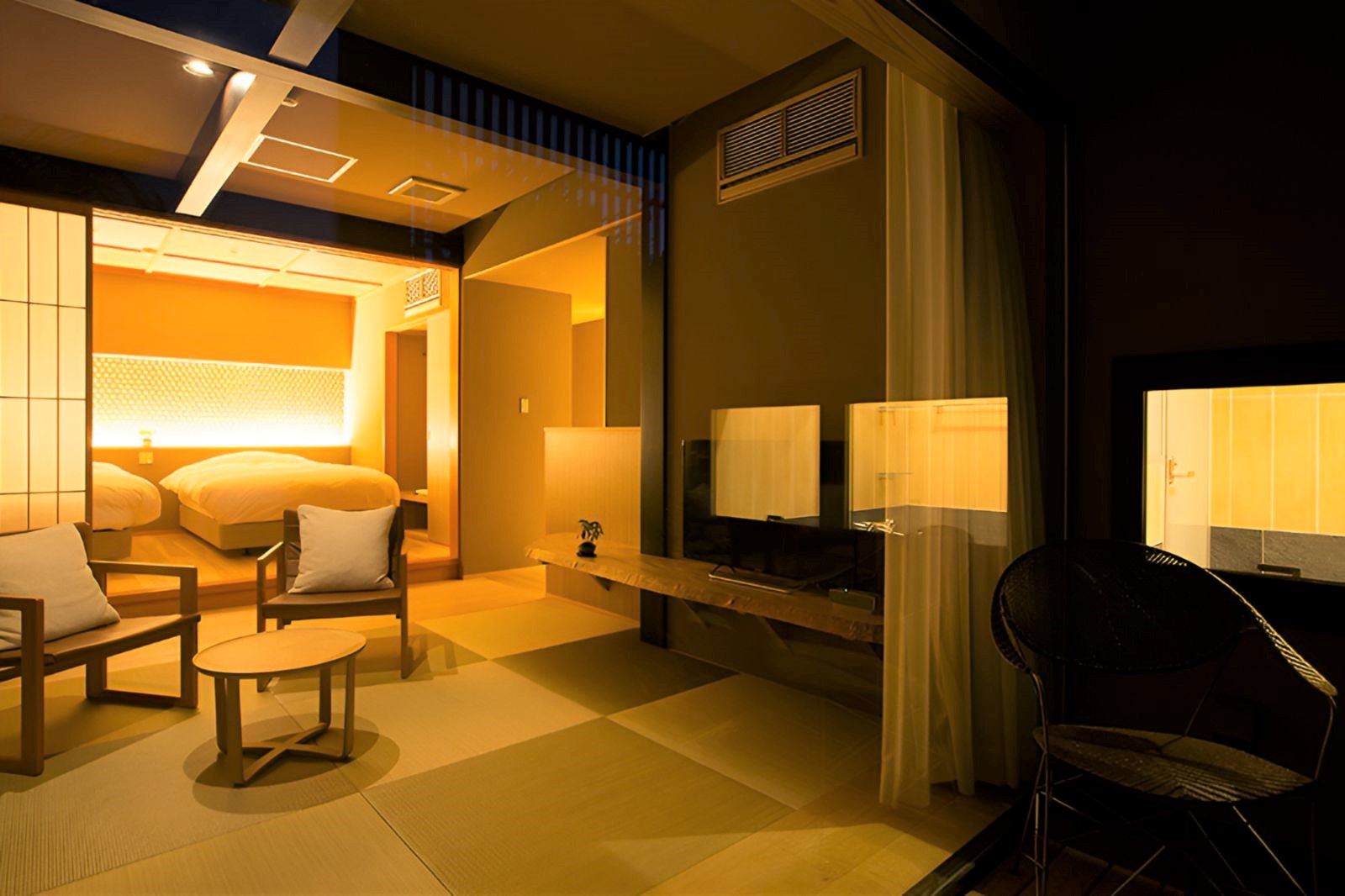 Nishi guest suite at Maki No Oto ryokan in Kanazawa's Higashi Chiya district in Japan