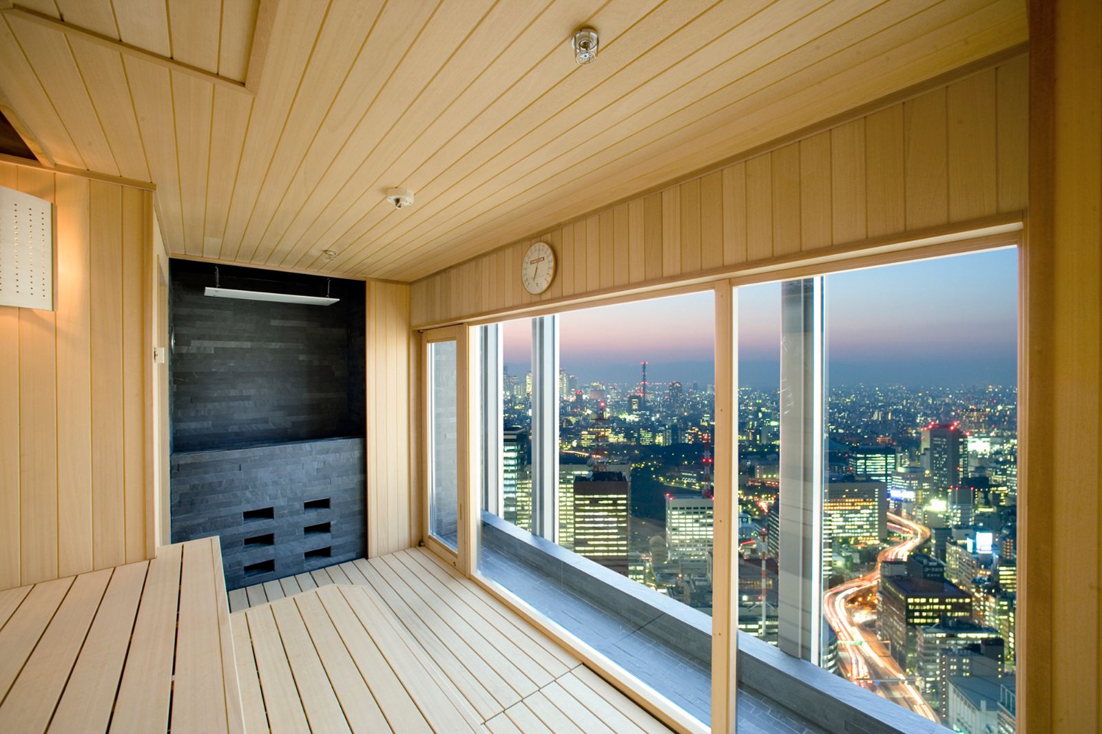 Sauna at Mandarin Oriental Tokyo in the Nohonbashi District