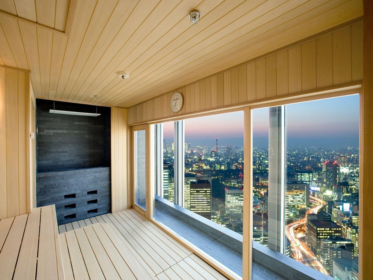Sauna at Mandarin Oriental Tokyo in the Nohonbashi District