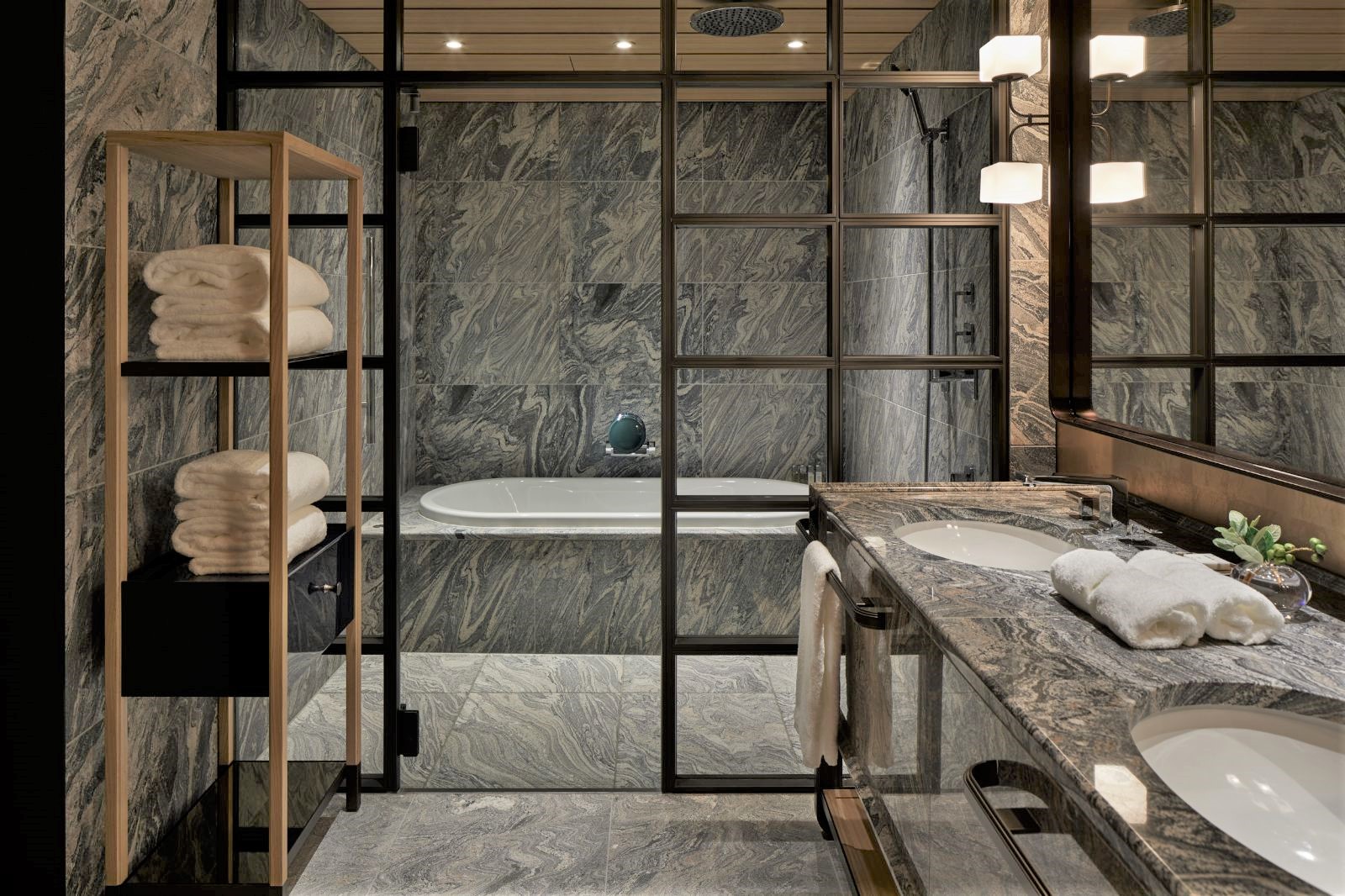 Guest suite bathroom at Park Hyatt Kyoto in the Higashiyama district of Kyoto