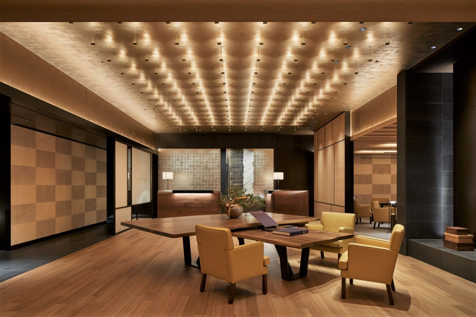 Lounge area at Park Hyatt Kyoto in the Higashiyama district of Kyoto