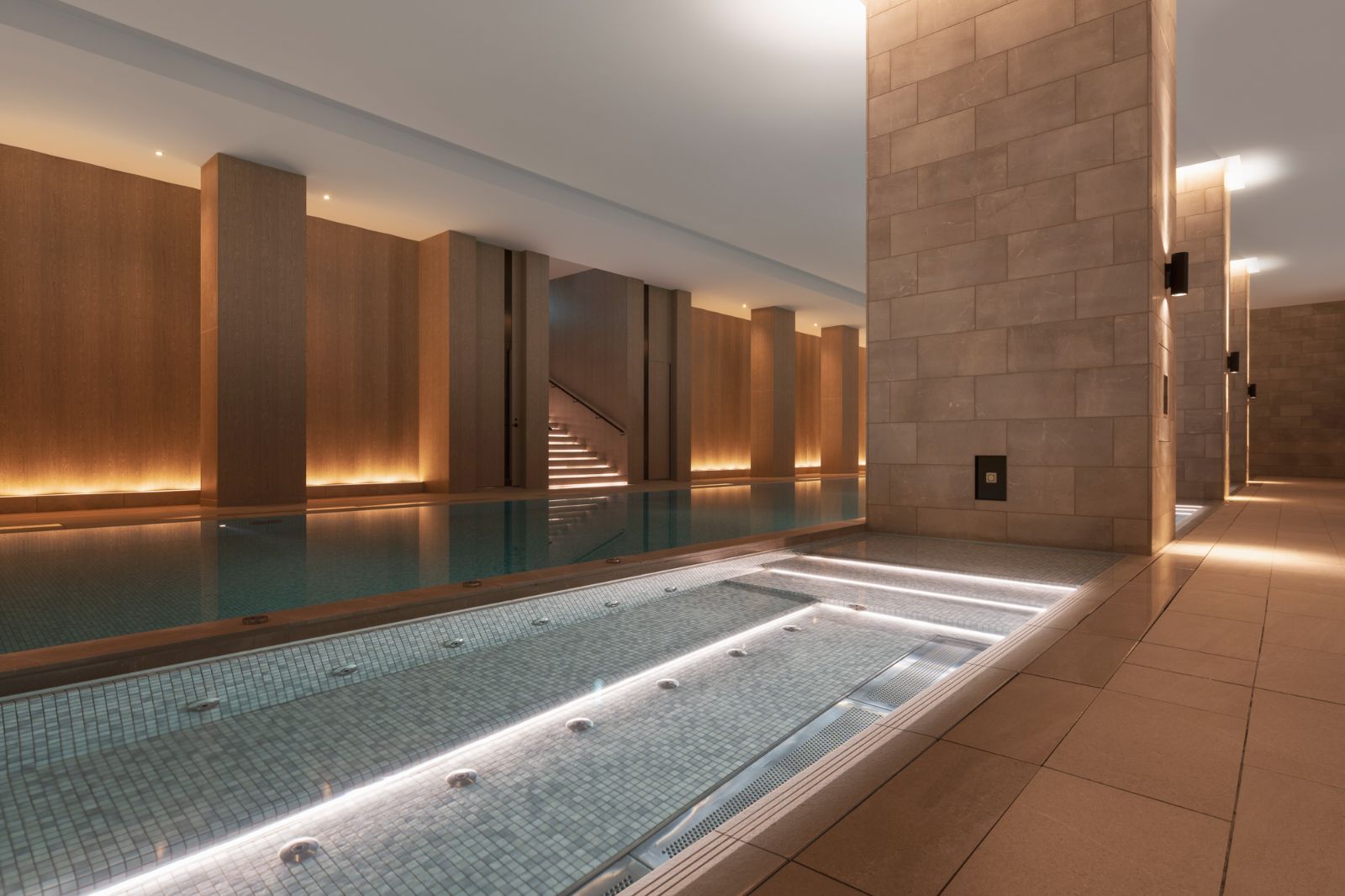 Swimming pool at Park Hyatt Niseko Hanazono ski hotel in Japan