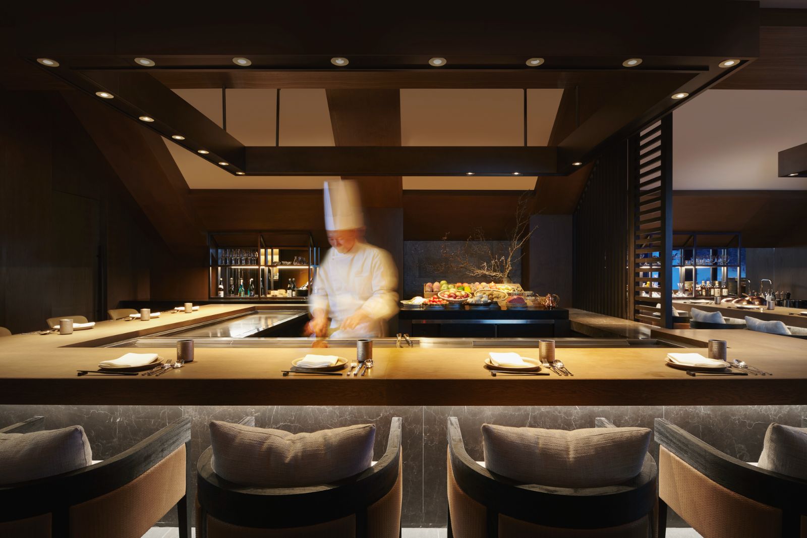 Teppanyaki at Park Hyatt Niseko Hanazono ski hotel in Japan