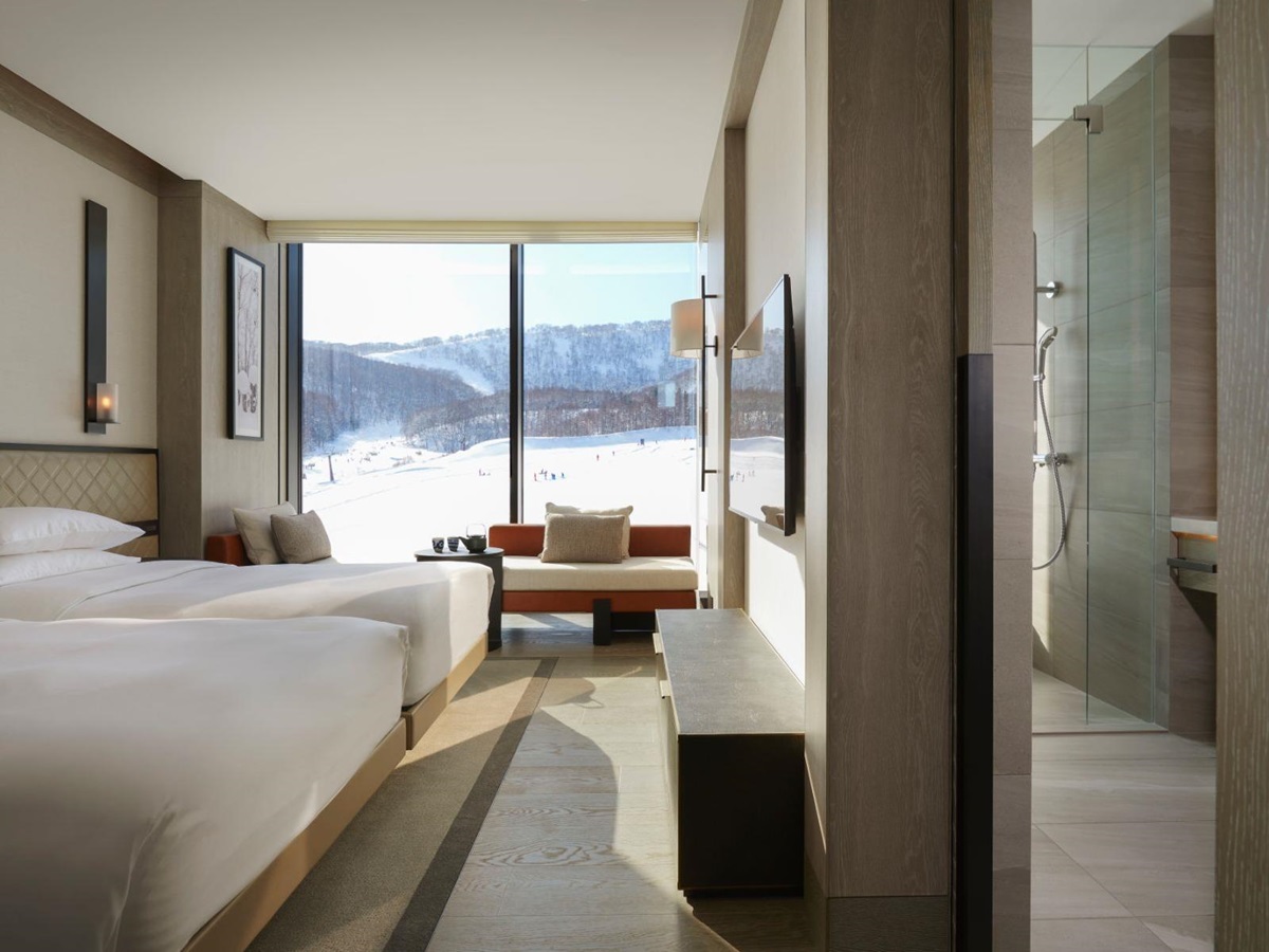 Room with mountain view at the Park Hyatt Niseko Hanazono in Japan