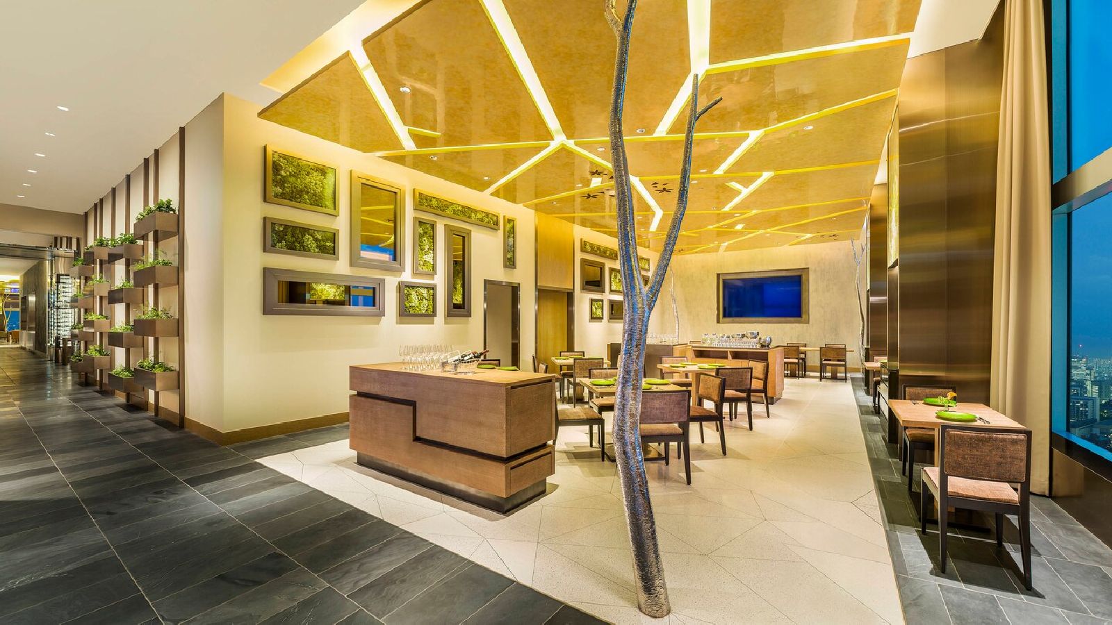 Bright interior design at the Prince Gallery Tokyo Kioicho Japan