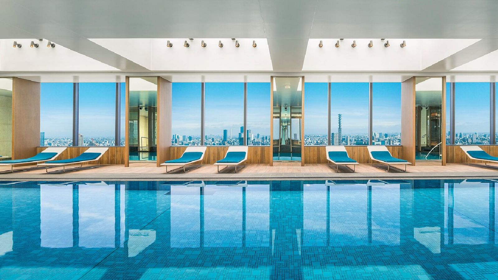 The swimming pool at the Prince Gallery Tokyo Kioicho Japan