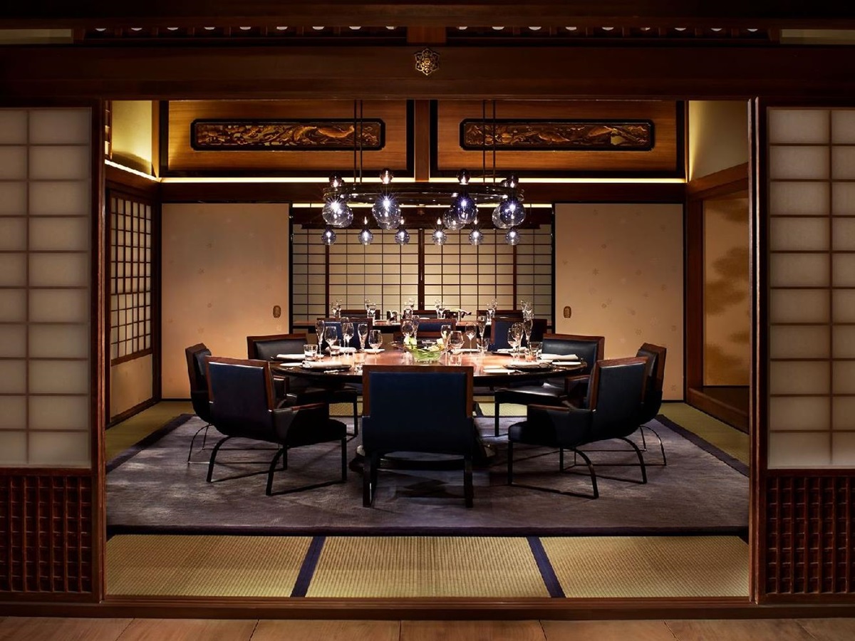 The Locanda restaurant at the Ritz Carlton Kyoto in Japan
