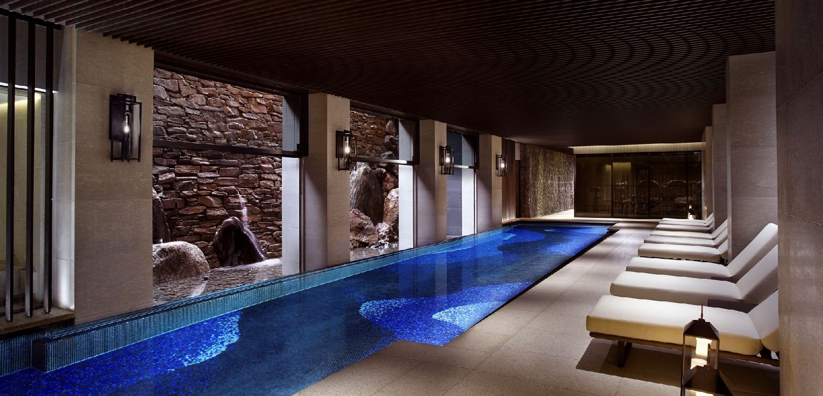 Swimming pool at the Ritz Carlton Kyoto in Japan