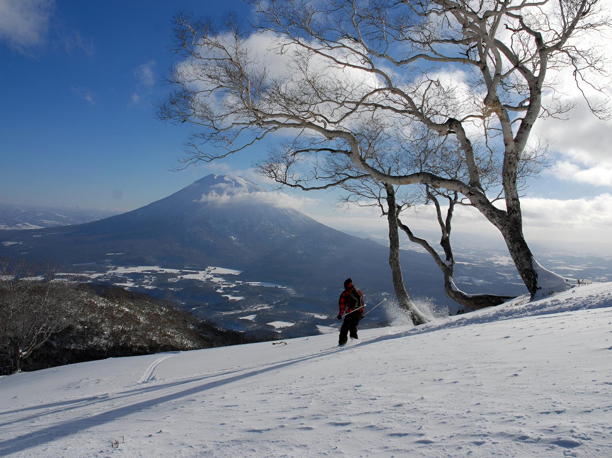 Skiing at Skye Niseko ski hotel in Japan